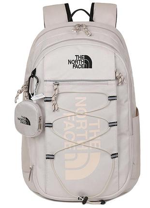 Рюкзак tnf + шопер the north face бежевий світлий тнф