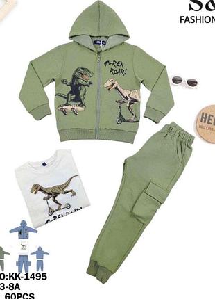 Костюм трикотажний на хлопчика , s&d, 3-8 рр. арт. 

размерный ряд: 3/4, 4/5, 5/6, 6/7, 7/8 рост