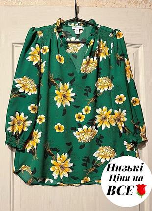Яркая блузка в цветы 48-50 (19)