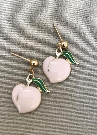 Сережки пусети в емалі