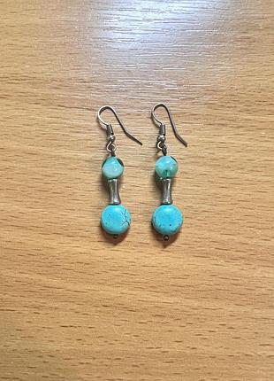 Сережки «небесные сферы» ручной работы