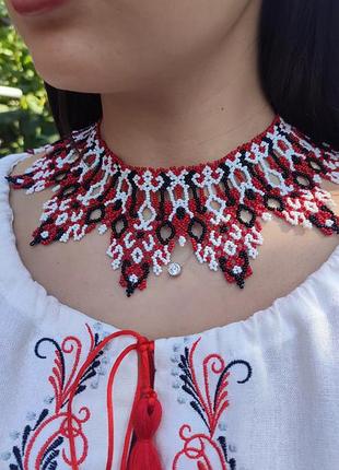 Распродажа силянка национальное украшение из бисера ожерелье вышиванка этно украшение традиционное украинское украшение