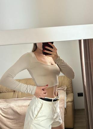 Бежевий топ forever 21 розмір s