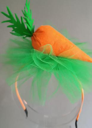Обруч морковь, ободок морковка на праздник урожая