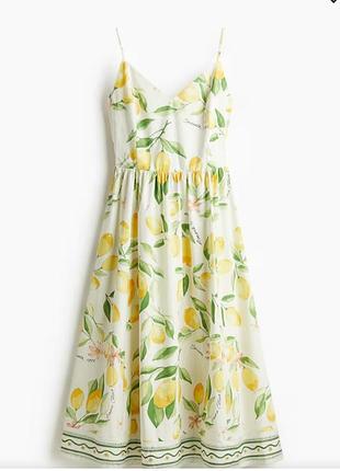 Новое платье h&m с лимончиками хл
