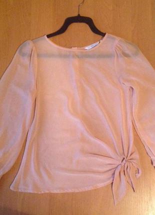 Пудровая блуза
