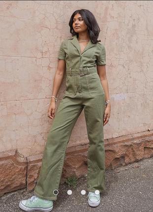 Брючний джинсовий комбінезон