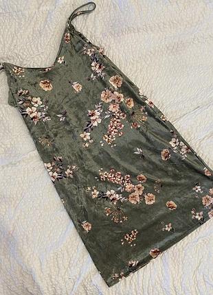 Сукня жіноча зелена m бавовна