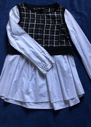 Стильная блузка в стиле "двойка"