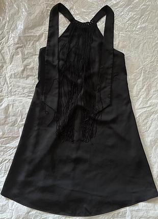 Сатинова сукня з відкритою спинкою, zara, s-m