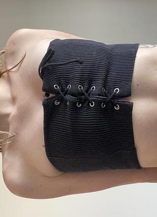 Топ жіночий чорний bershka s - m