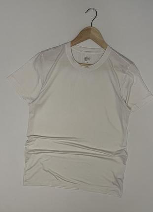 Uniqlo heattech футболка мужская белого цвета, размер м