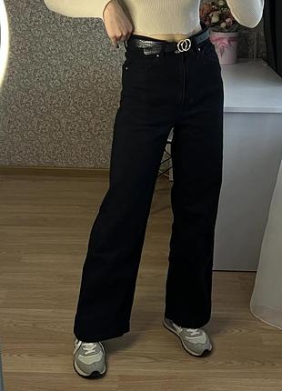 Джинсы широкие палаццо