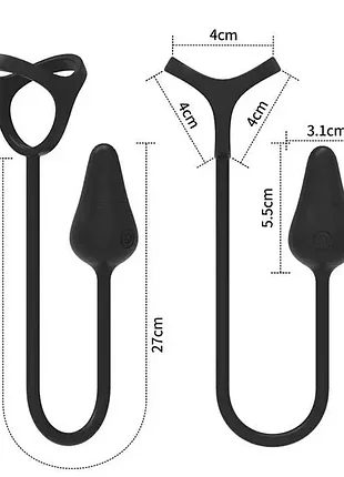 Вибро массажер простаты funtasmo с эрекционным кольцом и пультом д/к