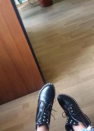 Ботинки демисезонные, натуральная кожа