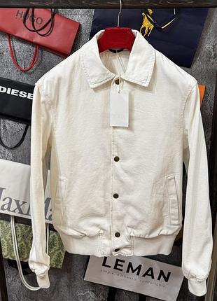 Куртка чоловіча бомбер zara man білий s