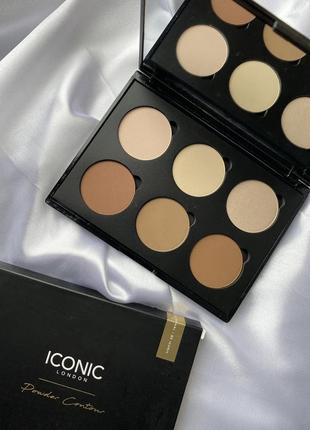 Палетка для контурирования лица powder contour palette от iconic london