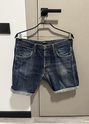 Сині чоловічі джинсові шорти оригінал lee