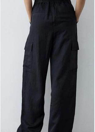 Лляні штани-карго m&s