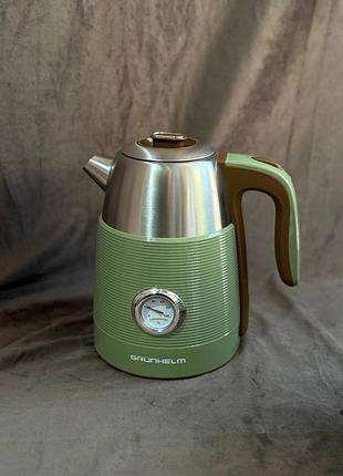 Электрочайник grunhelm eks-25042 1.7 л 2200 вт оливковый