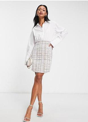 Платье с белой рубашкой asos 3
