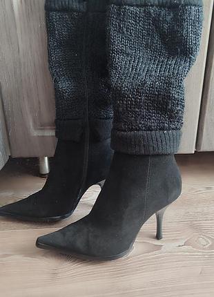 Стильные замшевые сапоги fashion р36 и 37
