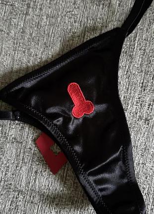 Чорні стрінги (one size)