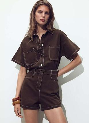 Комбінезон zara коричневий