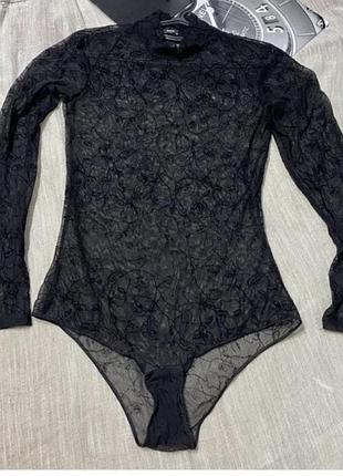 Tezenis шикарний мереживний напівпрозорий боді