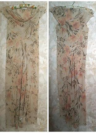 Нежное, женственное, чуточку асимметричное полупрозрачное, пастельное платье.