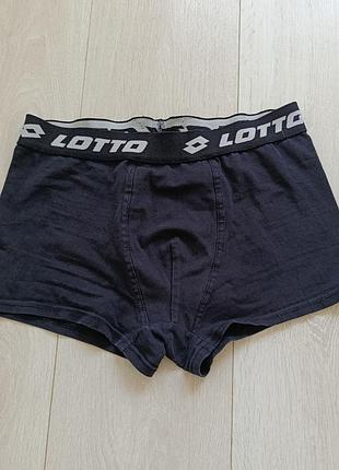 Труси чоловічі базові чорні боксерки котонові lotto m м 10 38 46
