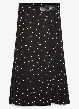 Нова довга спідниця на запах в горошок. next. англія.