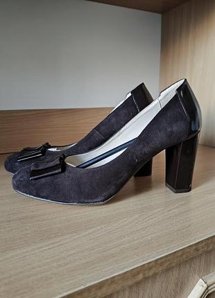 Туфли натуральная замша, польша