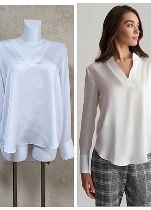 Блузка dkny с v-образным вырезом