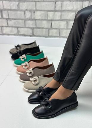 Туфли женские натуральная кожа замша кожа