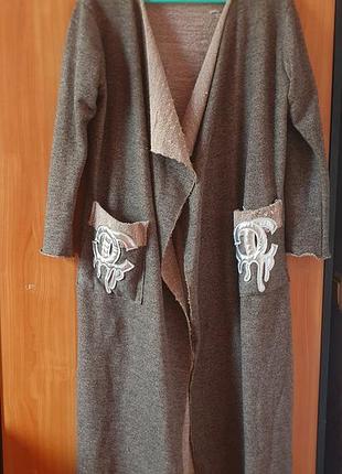 Кардиган кофта длинная