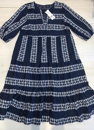 Плаття сукня міді з прошвою нове f&f 14 m-l