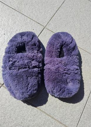 Тапочки для согревания ног с семенами льна