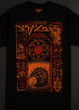 Футболка відомого українського рок гурту burned time machine.