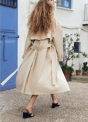 Плащ тренч zara 5