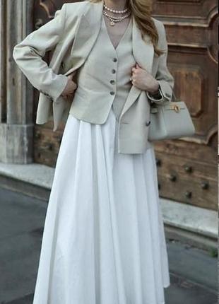 Юбка белая хлопковая