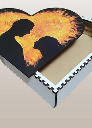 Сувенирный подарочный ящик в форме сердца (gbx-10015)