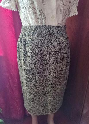 Золотая, трикотажная,лео юбка.