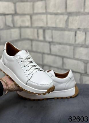 Женские кроссовки натуральная кожа кожаные