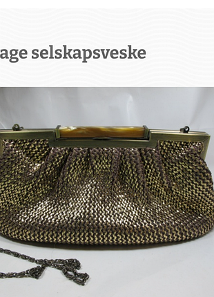 Редикюль в винтажном стиле 27×17×4