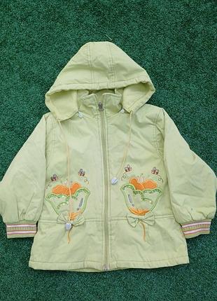 Куртка осенняя на девочку 3-4 р
