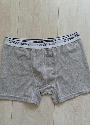 Труси чоловічі базові сірі боксерки котонові calvin klein m м 10 38 46