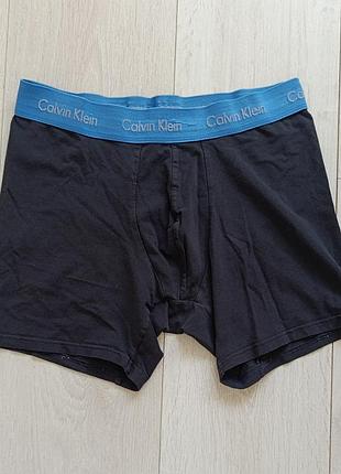Труси чоловічі базові чорні боксерки котонові calvin klein m м 10 38 46