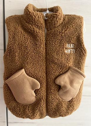 Тепленька teddy жилетка 🧸