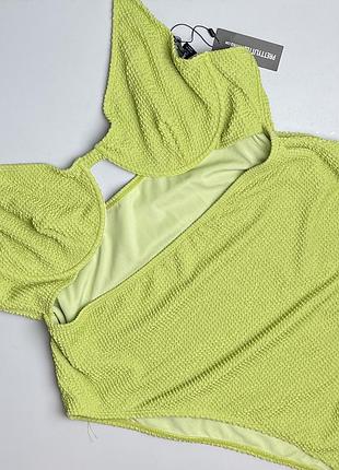 Суцільний фактурний купальник